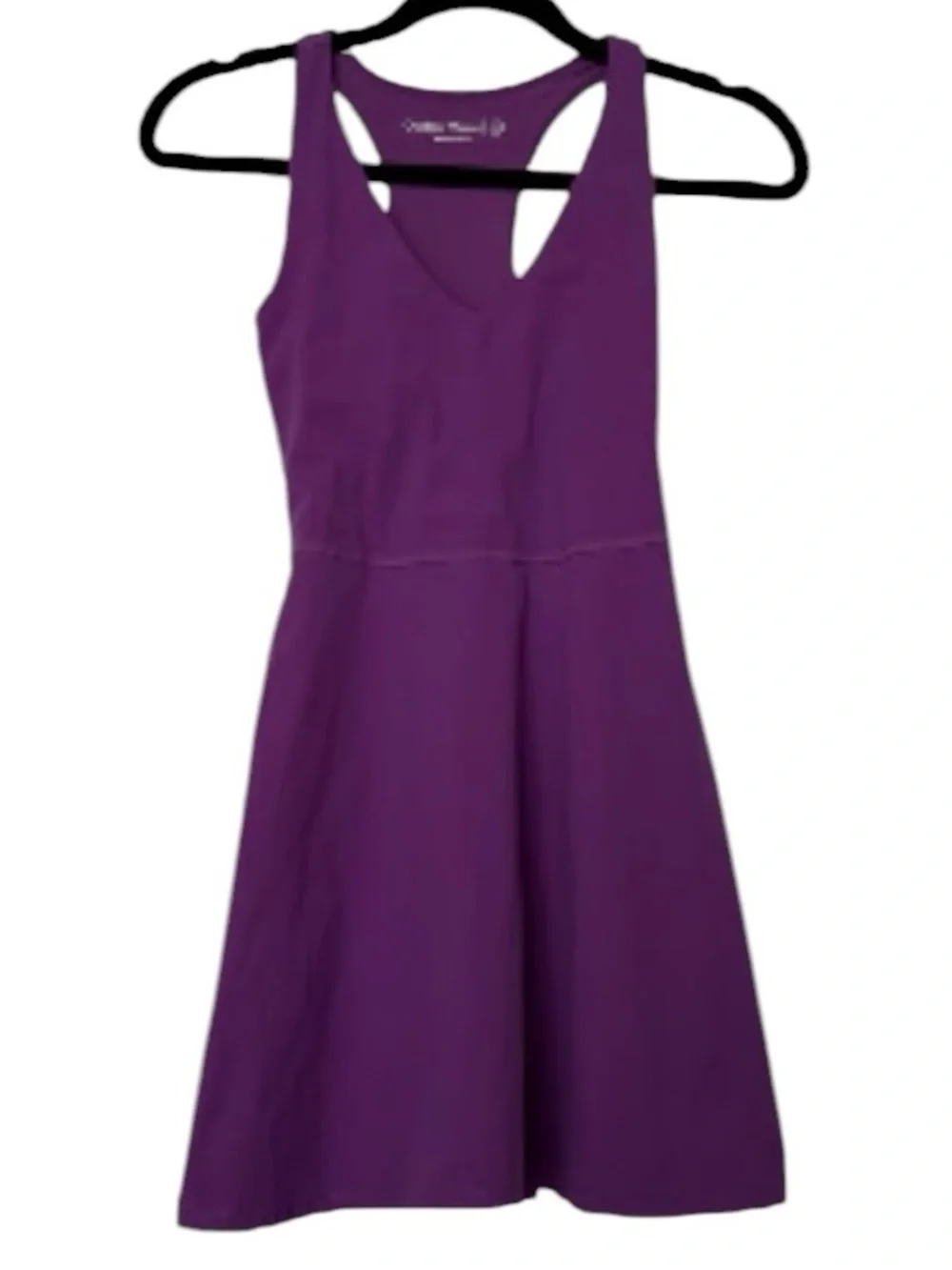 Outdoor Voices Violet V-Neck A-Line Mini Dress size small shorts attached